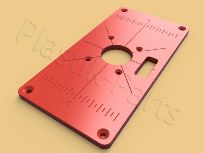 Plastik Parts Fräser-Set ABS Befestigungsplatte Einlegeplatte Frästisch MAKITA RT0700C 232x120 von Plastik Parts