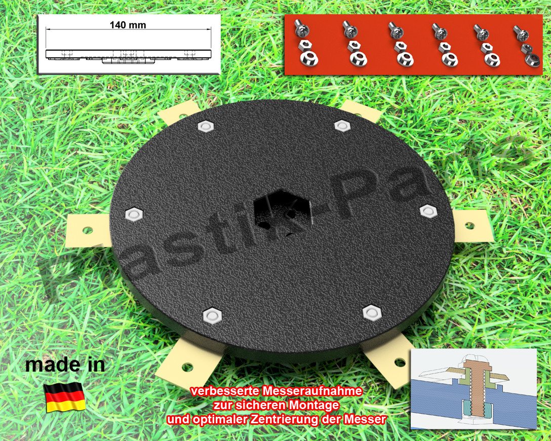 Plastik Parts Mährobotermesser Messerscheibe 6 Klingen Messerteller Bosch Indego XS S M 400 500 700 Plastik Parts Mährobotermesser Messerscheibe 6 Klingen Messerteller Bosch Indego XS S M 400 500 700 von Plastik Parts