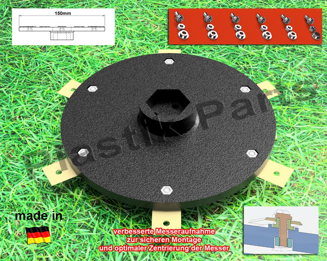 Plastik Parts Mährobotermesser Messerscheibe 6 Klingen Messerteller Powerworks P3 P5 P7 Plastik Parts Mährobotermesser Messerscheibe 6 Klingen Messerteller Powerworks P3 P5 P7 von Plastik Parts