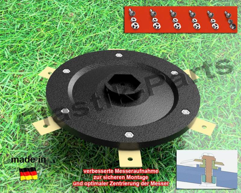 Plastik Parts Mährobotermesser Messerscheibe 6 Klingen für Gardena R38Li R40Li R50Li R70Li R80Li Plastik Parts Mährobotermesser Messerscheibe 6 Klingen für Gardena R38Li R40Li R50Li R70Li R80Li von Plastik Parts