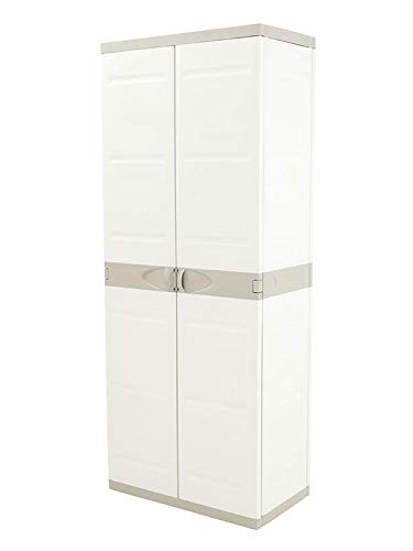 TITANIUM-Schrank, 70 cm, 4 Einlegeböden, Beige (70 cm breit x 44 cm tief x 176 cm hoch) von Plastiken
