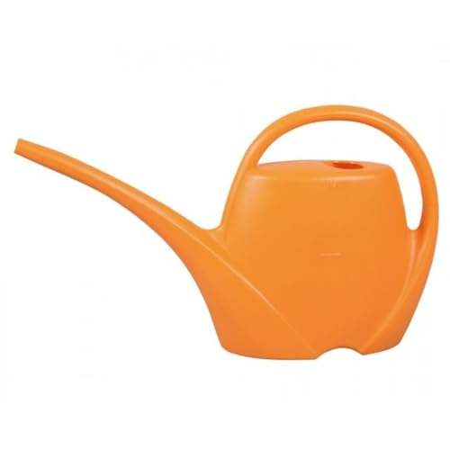 Gießkanne klein für den Zimmerpflanzen 1,7 L - Blumengießkanne aus Hochwertigem Kunststoff - Handliche Giesskanne für Innenbereich - Ideal für Bewässerung für Zimmerpflanzen,Orange von Plastkon