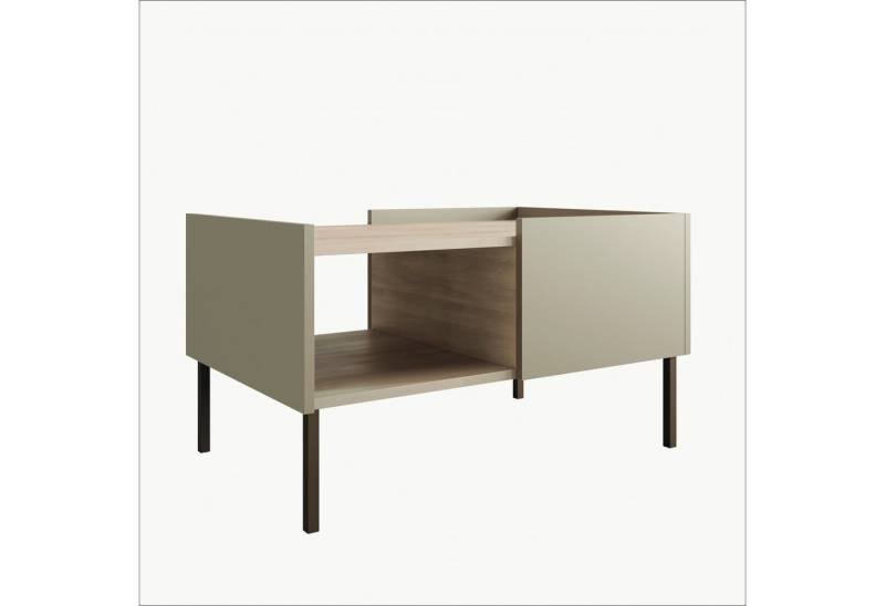 Platan Room Couchtisch DUO 90 x 60 x 50 cm Wohnzimmertisch Metallfüßen EGGER Platte von Platan Room