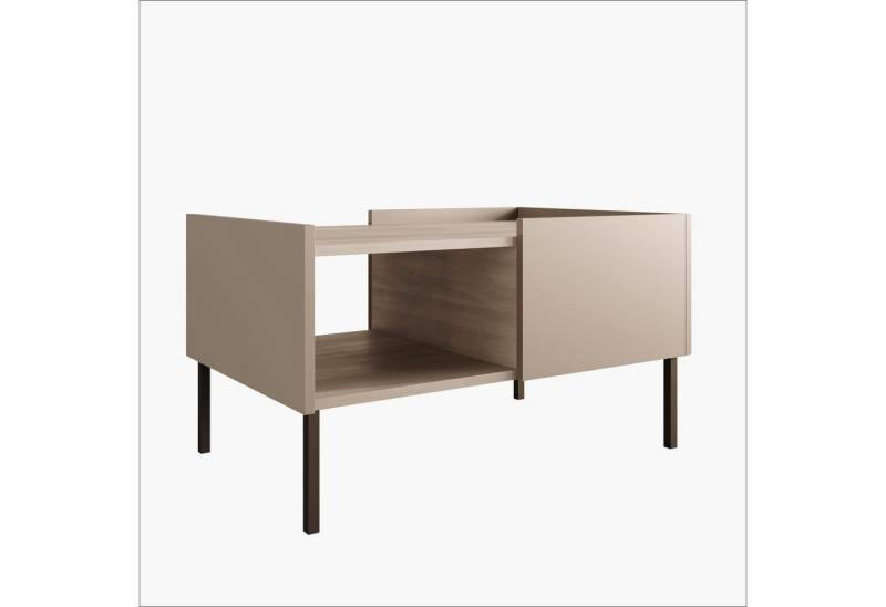 Platan Room Couchtisch DUO 90 x 60 x 50 cm Wohnzimmertisch Metallfüßen EGGER Platte von Platan Room