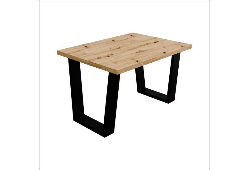 Platan Room Couchtisch FRED Kaffeetisch mit Metallgestell 80x60 oder 100x60 cm von Platan Room