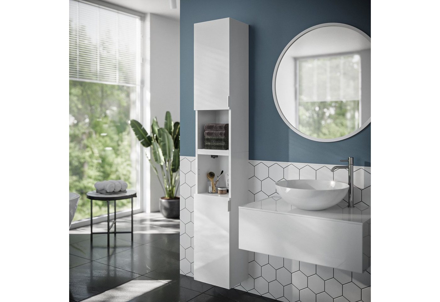 Platan Room Hochschrank Lisboa Badezimmerschrank Hängeschrank 60 cm 90 cm 120 cm 150 cm von Platan Room