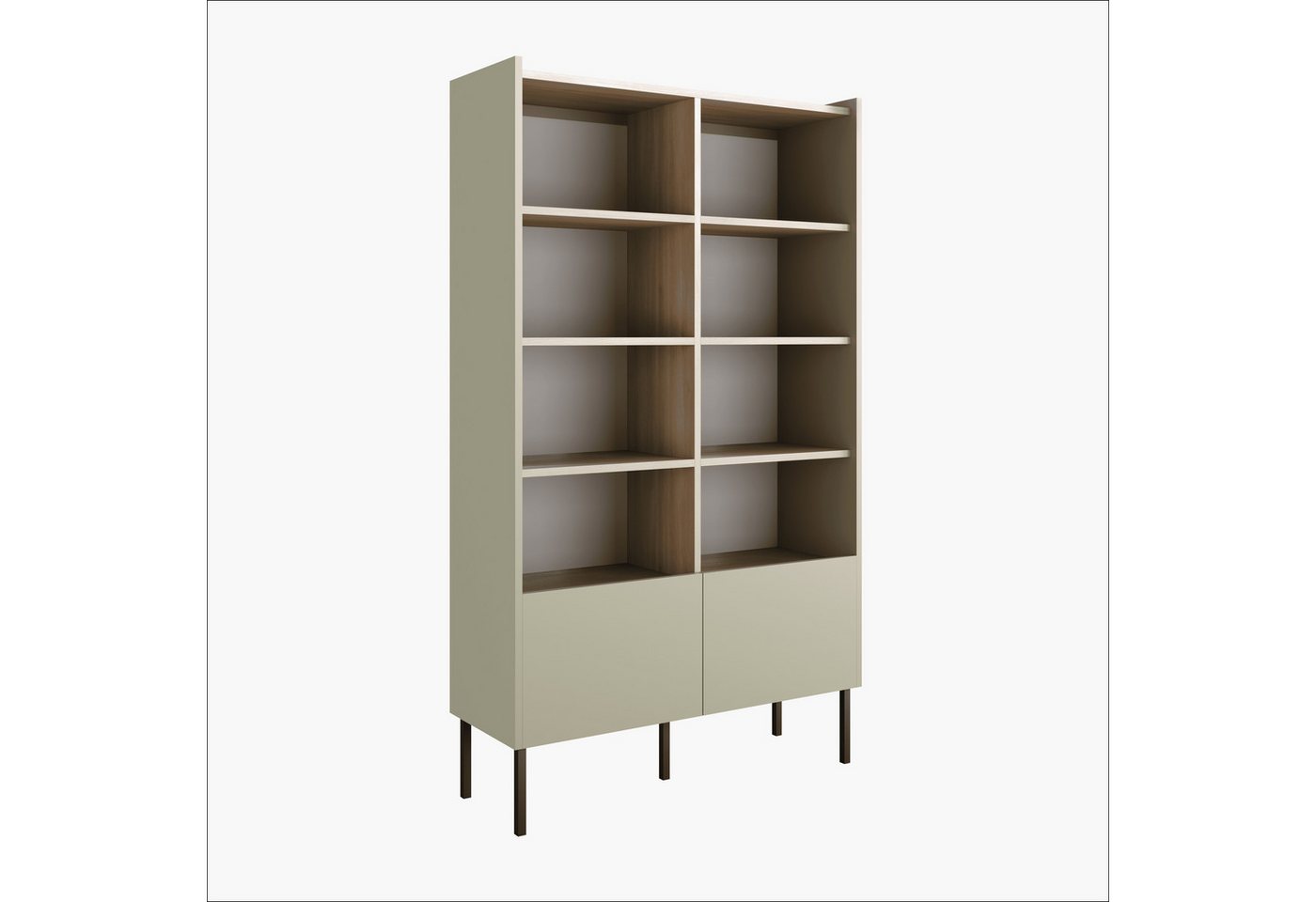 Platan Room Mehrzweckregal DUO Regal 100 x 35 x 173 cm Standregal Bücherregal matt Kaschmir Platan Room Mehrzweckregal DUO Regal 100 x 35 x 173 cm Standregal Bücherregal matt Kaschmir von Platan Room
