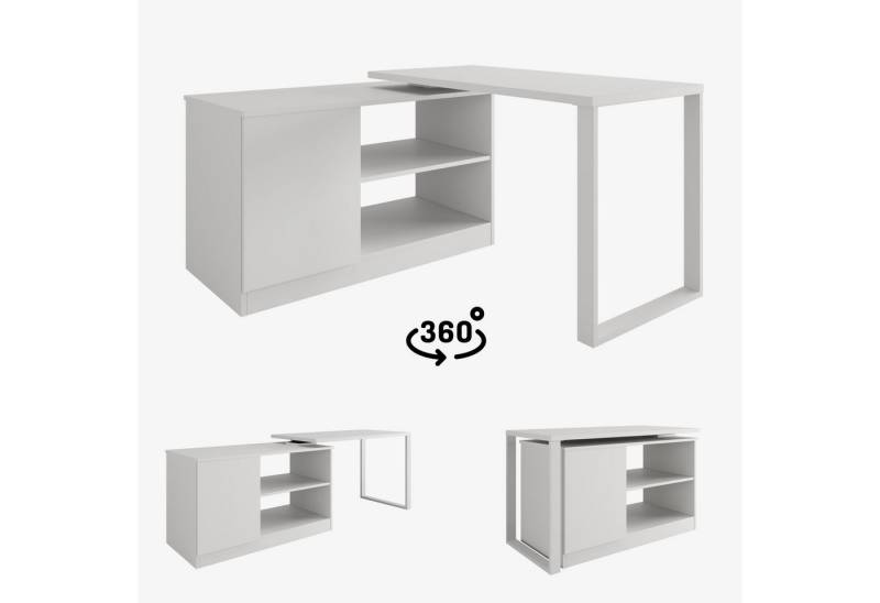 Platan Room Schreibtisch Drehbarer Eckschreibtisch Rio 3-in-1 Kommode Tisch von Platan Room