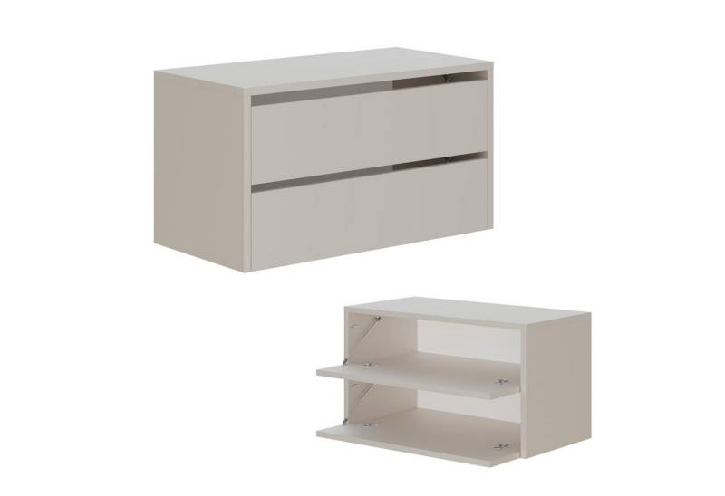 Platan Room Schuhschrank Toledo Schuhkommode Schuhregal 80 cm breit Flurschrank mit 2/4 Ablagen bis zu 16 Paar von Platan Room