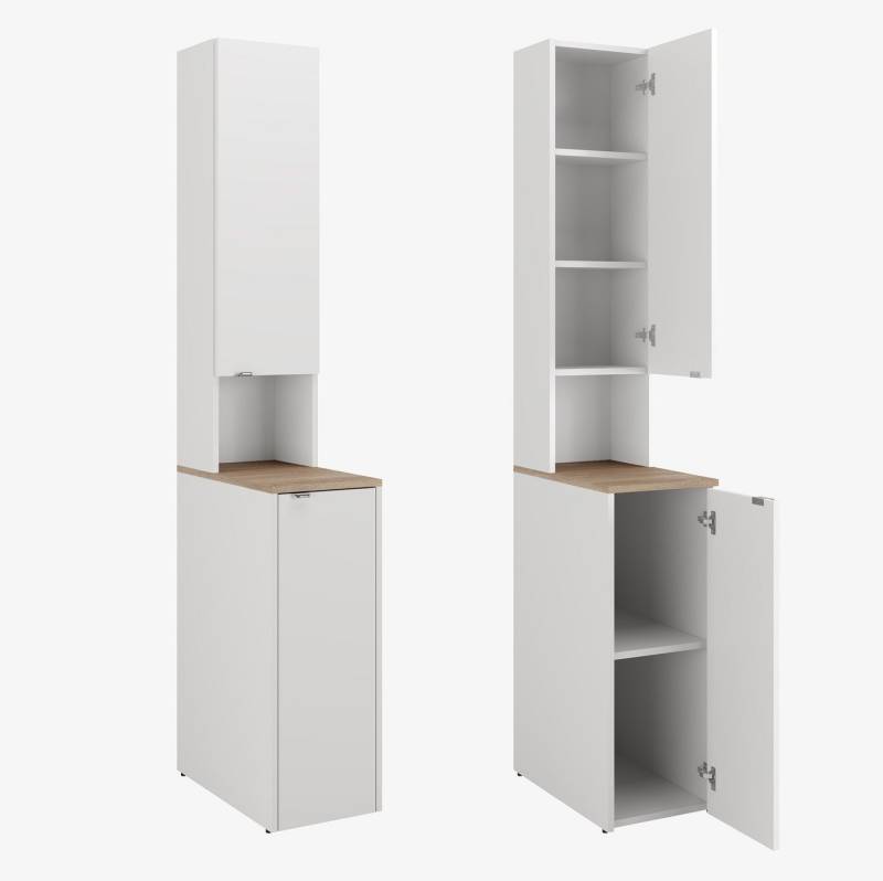 Platan Room Waschmaschinenumbauschrank Badschrank LORA Waschmaschinenschrank Badezimmer Hochschrank 210 x 65 x 50 cm von Platan Room