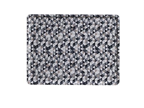 Platex 102820297s Slim Tablett aus Stoff/Baumwolle Diamond schwarz 28 x 20 x 2 cm von Platex