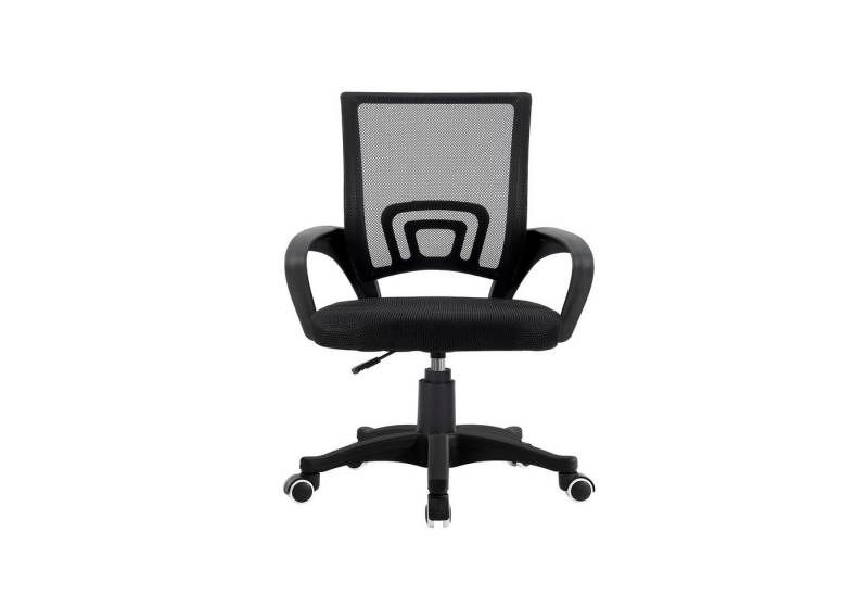 Platinet Bürostuhl Moderner Bürostuhl mit Rollen & Netzrücken, höhenverstellbar - Schwarz (1 St) von Platinet