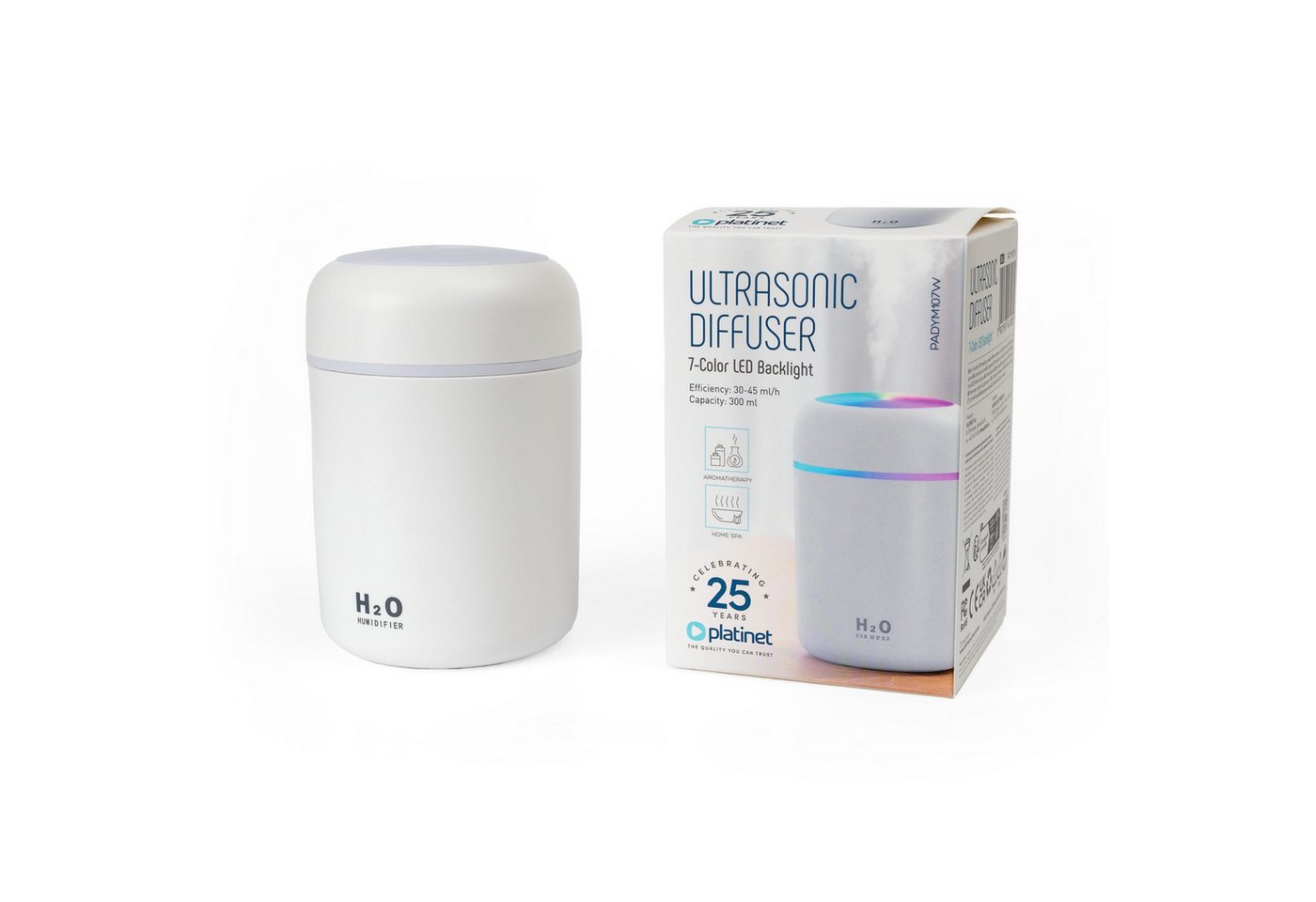 Platinet Duftlampe Kompakter Aroma Diffusor für Raumduft und Entspannung mit RGB LED Platinet Duftlampe Kompakter Aroma Diffusor für Raumduft und Entspannung mit RGB LED von Platinet