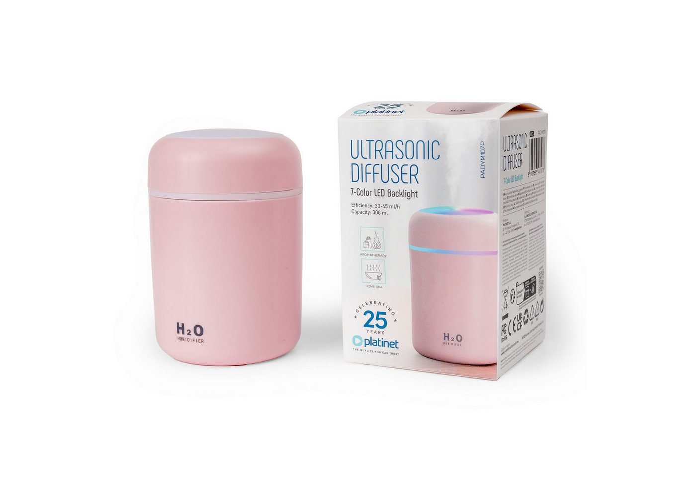 Platinet Duftlampe Kompakter Aroma Diffusor für Raumduft und Entspannung mit RGB LED Platinet Duftlampe Kompakter Aroma Diffusor für Raumduft und Entspannung mit RGB LED von Platinet