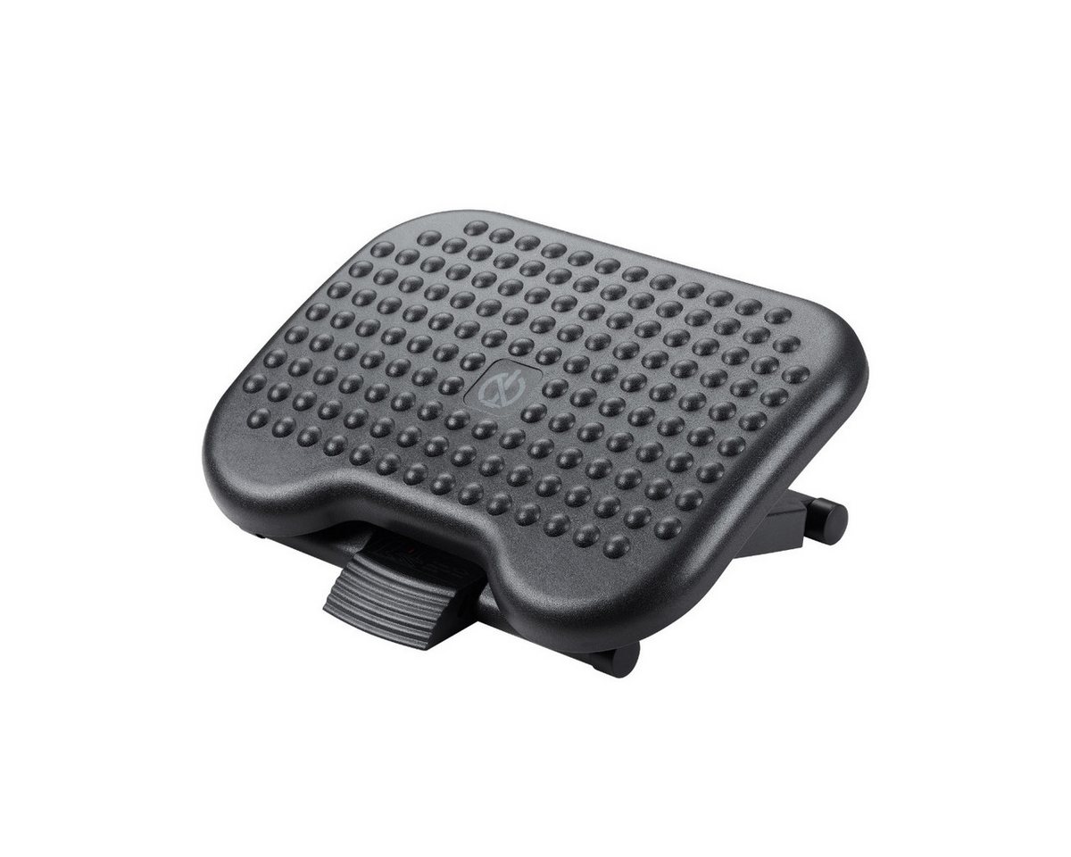 Platinet Fußstütze ergonomisch, rutschfest für Büroarbeitsplatz, höhenverstellbar, Dreistufig verstellbare Fußstütze mit Massagestruktur von Platinet
