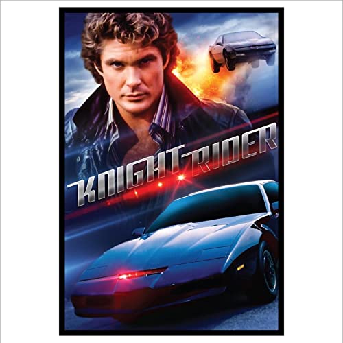 Filmposter "Knight Rider" aus Metall, Kit und Michael, Aluminium-Schild, Wandkunst, Türschild, Filmzimmer, Männerhöhle, fast A4, Größe 280 x 190 mm, D1 von Platinum Place