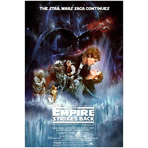 Filmplakat aus Metall, Aluminium, Motiv: The Empire Strikes Back, 280 x 190 mm von Platinum Place