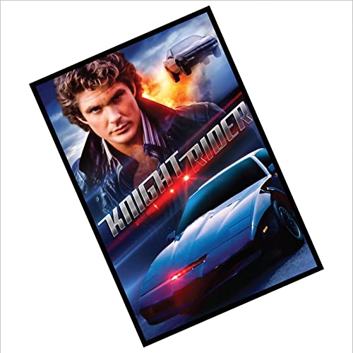 Filmposter "Knight Rider" aus Metall, Kit und Michael, Aluminium-Schild, Wandkunst, Türschild, Filmzimmer, Männerhöhle, ca. A6, Größe 150 x 100 mm, D1 von Platinum Place