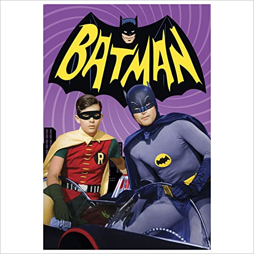 Metall-Poster Batman Original 1966 TV-Show, Aluminiumschild, Wandkunst, Türschild, Filmzimmer, Männerhöhle, DC fast A4, Größe 280 x 190 mm von Platinum Place