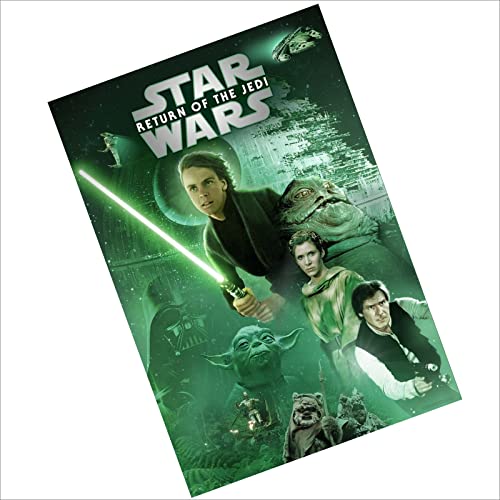 Star Wars The Return of the Jedi Episode VI Metall Film Poster Aluminium Schild D2 Türschild Wand Skywalker Darth Vader Film von Platinum Place