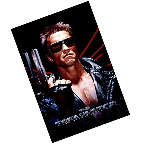 Metallschild The Terminator Filmposter Aluminium Schild Türschild Wand Arnold Schwarzenegger Film von Platinum Place