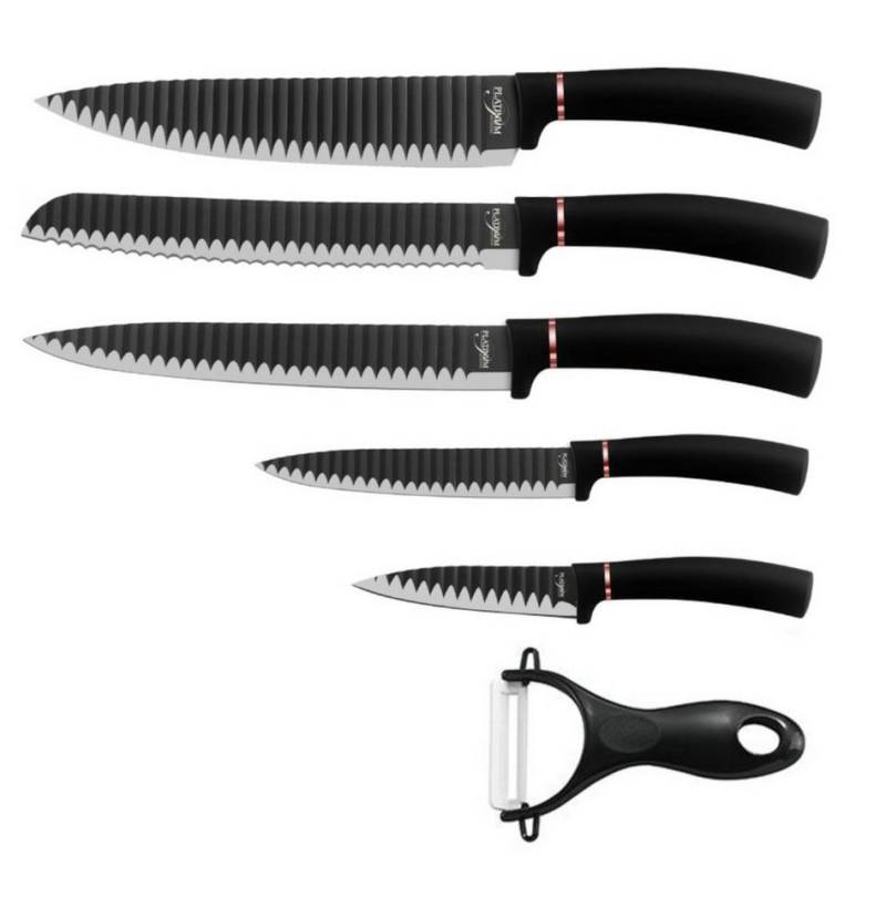 *Platinum Messer-Set 6 teiliges Messerset (5 Messer 1 Sparschäler) (6-tlg) von *Platinum