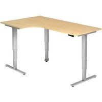 Hammerbacher Sitz-Steh-Winkeltisch el.200x120cm 90°Ahorn von Hammerbacher