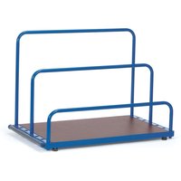 fetra® Plattenständer, ohne Bügel, Tragkraft 1.200 kg, Ladefläche BxT 1.200 x 800 mm von fetra®