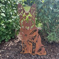 Gartenstecker Schäferhund | Edelrost Beetstecker Rostoptik Hundeliebhaber Gartenstecker Schäferhund | Edelrost Beetstecker Rostoptik Hundeliebhaber von PlatzArtDesigns