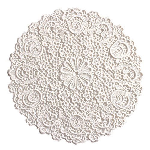 Plauener Spitze by Modespitze 2204_e_30 Tischdecke Admeto, 30 cm rund, creme Plauener Spitze by Modespitze 2204_e_30 Tischdecke Admeto, 30 cm rund, creme von Plauener Spitze