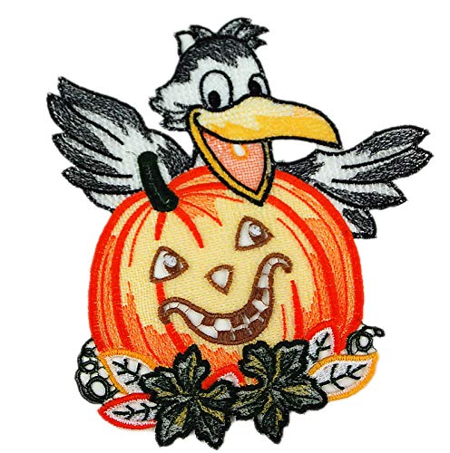 Plauener Spitze Fensterbild Kürbis mit Rabe 19 x 22 cm + Saugnapf Spitzenbild Halloween Herbst Plauener Spitze Fensterbild Kürbis mit Rabe 19 x 22 cm + Saugnapf Spitzenbild Halloween Herbst von Plauener Spitze