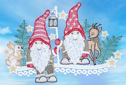 Plauener Spitze Fensterbild Weihnachten Wichtel REH 28 cm Fensterdekoration Weihnachtsdekoration Spitzenbild Fensterschmuck mit Saugnäpfen Plauener Spitze Fensterbild Weihnachten Wichtel REH 28 cm Fensterdekoration Weihnachtsdekoration Spitzenbild Fensterschmuck mit Saugnäpfen von Plauener Spitze