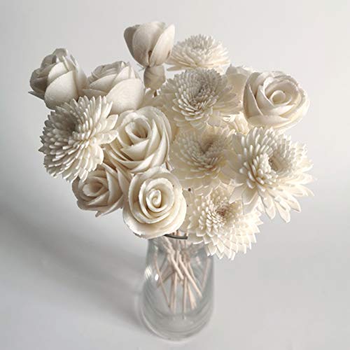 Plawanature Mini-Duftstäbchen mit Rosen, Gerbera, Sola-Blume, 20 Stück von Plawanature Scent