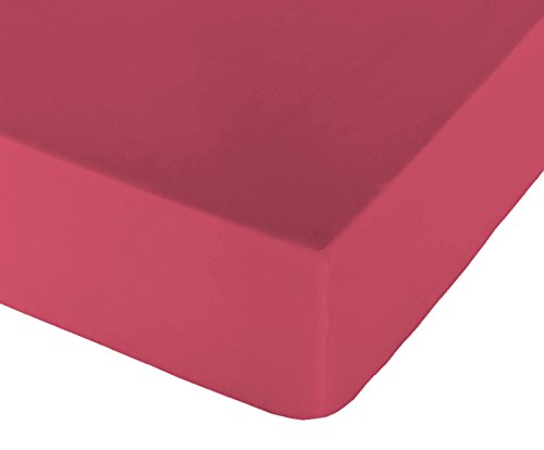 Play Basic Collection Glatte Spannbetttuch für Bett-120 Fuchsia von Play Basic Collection