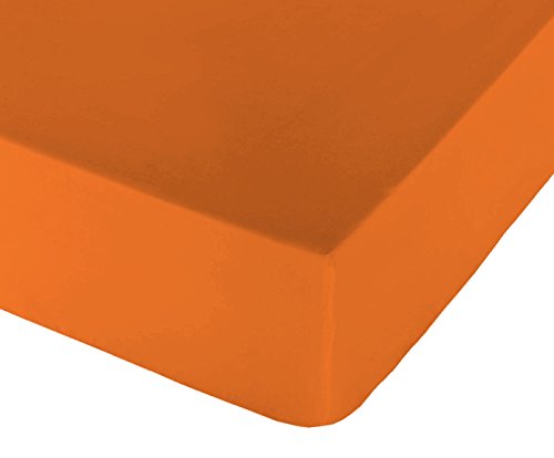 Play Basic Collection Glatte Spannbetttuch für Bett-120 Naranja caqui von Play Basic Collection