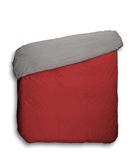 Play Basic Collection Wende-Bettbezug Lisa, rot und grau 150 x 220 cm Rot und Grau von Play Basic Collection