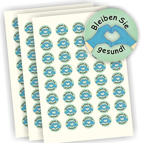 120 Aufkleber Etiketten Bleiben Sie gesund Herz 30mm 120 Aufkleber Etiketten Bleiben Sie gesund Herz 30mm von Play-Too