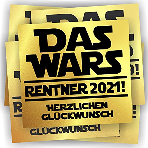Play-Too 5 Aufkleber Das Wars Rentner 2025" Herzlichen Glückwunsch Etikett Flaschenetikett Play-Too 5 Aufkleber Das Wars Rentner 2025" Herzlichen Glückwunsch Etikett Flaschenetikett von Play-Too