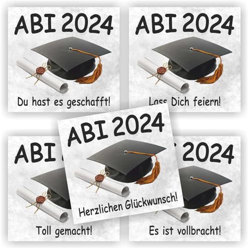 5 Aufkleber Flaschenetikett Etikett Abi Abitur Reifeprüfung Hut verschiedene Sprüche 2025 5 Aufkleber Flaschenetikett Etikett Abi Abitur Reifeprüfung Hut verschiedene Sprüche 2025 von Play-Too
