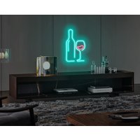 Flasche Mit Glastränke Custom Neon Schild Sweet Сocktail Home Dekoration Led Dekor Wand Sigh Geschenk Personalisiert Haus Licht von PlayPath