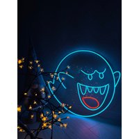 Halloween Boo Neon Schild Süßer Geist Home Dekoration Led Dekor Custom Wanddekoration Sigh Geschenk Für Ihn Personalisierte Gamer von PlayPath