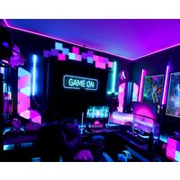 Led Dekor Custom Birthday Party Neon Sign Game On Schild Dekoration Letters Wanddekoration Sigh Geschenk Personalisiert von PlayPath