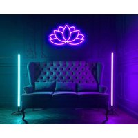 Lotus Led Blumen Neon Schild Niedlich Floral Design Home Dekor Custom Wand Sigh Schlafzimmer Personalisiert Haus Gamer Licht von PlayPath