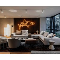 Ozean Hai Neon Schild Interior Great Shark Home Dekoration Led Dekor Custom Wanddekoration Sigh Tiere Geschenk Personalisiert Licht von PlayPath