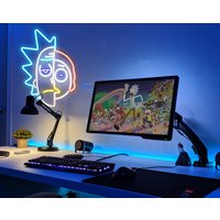 Rick Face Led Neon Schild Niedlich Morty Gesicht Design Home Dekor Custom Wand Tv Serie Wissenschaft Personalisiert Haus Gamer Licht von PlayPath