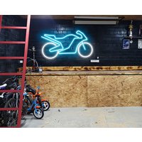 Sport Motorrad Neon Schild Garage Led Dekor Custom Wanddekoration Herren Party Personalisiert Interior Light von PlayPath