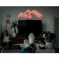 Toller Berg Neon Schild Berge Landschaft Home Dekoration Led Dekor Custom Wand Sigh Geschenk Personalisiert Haus Natur Licht von PlayPath