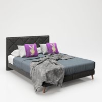 Boxspringbett AUDREY Anthrazit von Playboy