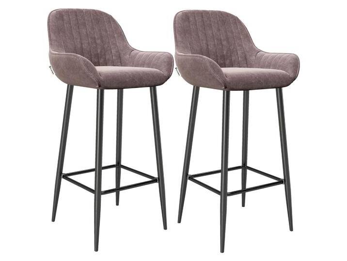 PLAYBOY Barhocker Marilyn 2er-Set Samt Rosa/Schwarz von Playboy