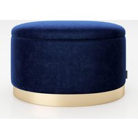 ovaler Pouf ROSANNE Blau von Playboy